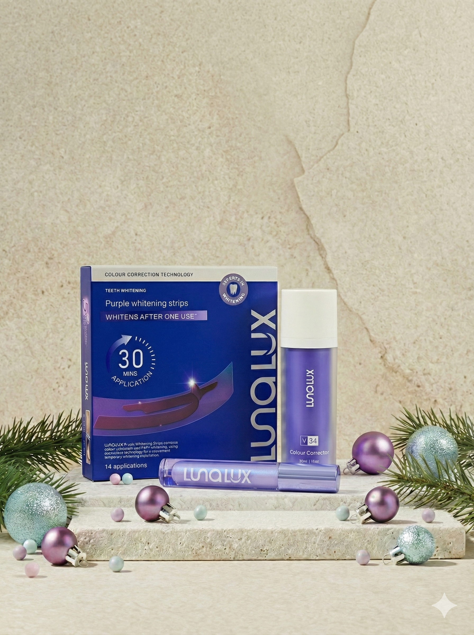 5D fogfehérítő tapasz kókusz kivonattal + AJÁNDÉK Lunalux fogfehérítő + fogfény