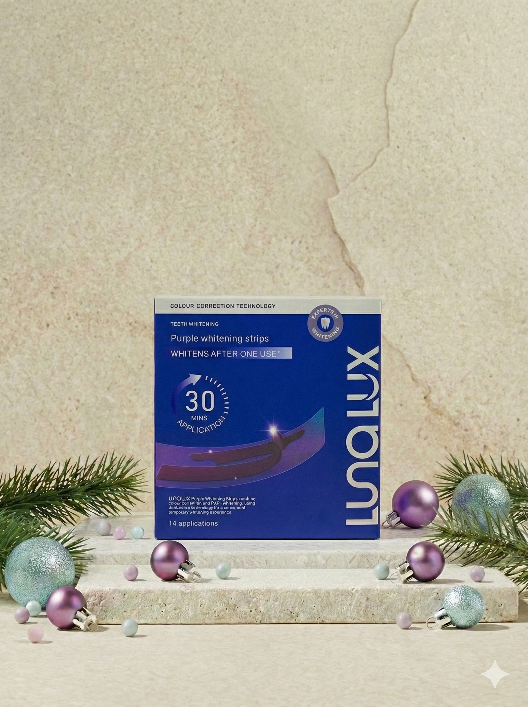 5D lila fogfehérítő tapasz (14 alkalomra) - ÚJ TERMÉK